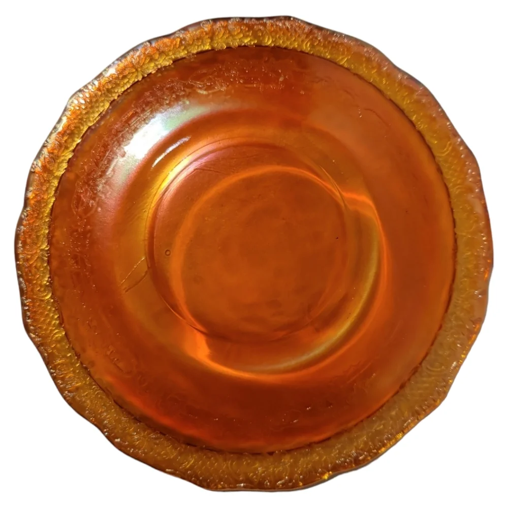 Federal Normandie Lattice & Daisy Sunburst Depression Glass Tea Cup Saucer 1934 - Picture 7 of 13